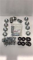Various Hardware: Nuts, Bolts, Washers, Fittings