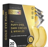 28 K Gold Eye Mask 2 Boxes 40 Pairs