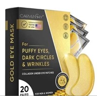 27 K Gold Eye Mask 2 Boxes 40 Pairs