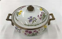 Lincoware enameled casserole covered Dutch oven