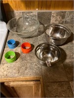 Mixing Bowls and biscuit cutters