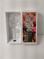 Mikasa Crystal Grapes&Leaves Wine Stopper U16H