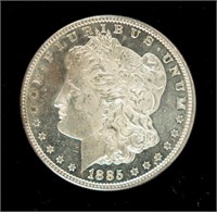 Coin 1885(P) Morgan Silver Dollar-DMPL+BU