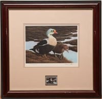 Nancy Howe, King Elders Duck Stamp & Artwork 1991