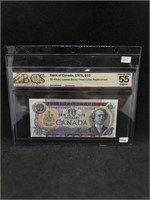 Bank Of Canada 1971 $10 BCS Graded #55