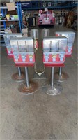 5 X COIN-OP GUMBALL MACHINES