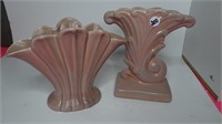 Pink Glazed Pottery Vase Planters