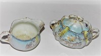 Antique China Cream and Sugar Set