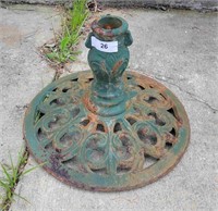 Ornate Heavy Cast-Iron Umbrella Stand