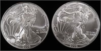 (2) 2006 AMERICAN SILVER EAGLES