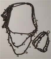 Chico's 5-Strand Necklace & Bracelet