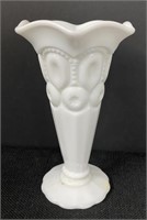 Vtg Milk Glass "Moon & Stars" ? Vase