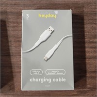 3' USB-C to USB-a Flat Cable - Heyday™ Ivory White