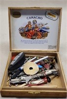 Vintage Wooden Camacho Cigar Box of Tools