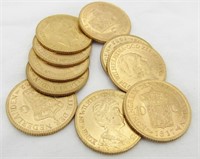 10 Gulden Netherland Wilhelmina gold coins