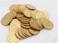 50 Helvetia 20 franc gold coins
