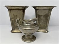 Metal Vases with Lions, Creamer