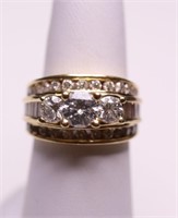 14k 2.68ctw gold diamond ring