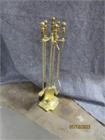 (5)pc Bronze Fireplace Utensil Set