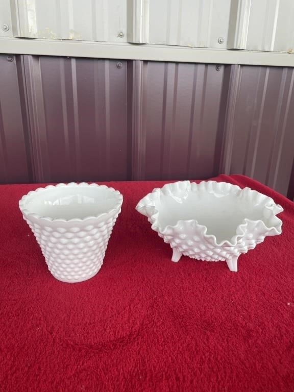 Fenton Hobnail Glass Auction