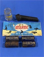 VINTAGE GROUP OF CHAMPION SPARK PLUG TINS,