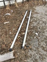 2 BIG ALUMINIUM LIGHT POLES