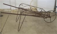 Large Wrought Iron Wheel Barrow