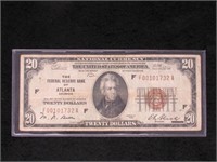 1929 Series Atlanta $20 Note-