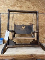 Wood Doll Swing 18" x 20"