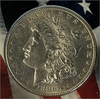 1886-P Morgan Silver Dollar MS63 Collectible COIN