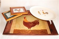 Group of Rooster Decor