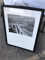 1997 Montauk Lighthouse Daniel Jones Framed Litho