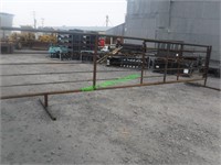 Heavy Duty Steel Stock Gate Panel 24' w/ 11' Gate