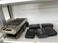 Vintage Walkman and tape recorders