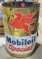 MOBILOIL SPECIAL EMPTY TIN CAN