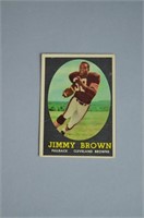 1958 Topps Football Jimmy Brown Rookie Card