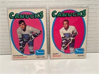 1971/72 Vancouver Canucks Card Lot