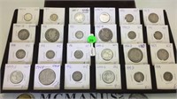 24 PC COIN LOT - MOST SILVER