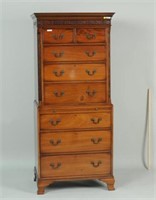 Diminutive George III Style Carved Chest On Chest