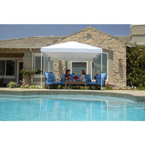 10 Ft. X 10 Ft. White Commercial Instant Canopy-Po