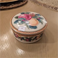 Mikasa Holiday Fruit Ceramic Round Trinket Box