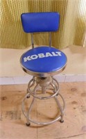 Kobalt Tools chrome shop garage stool,