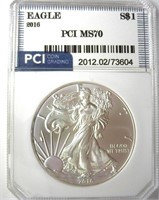 2016 Silver Eagle PCI MS70