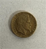 1864 NAPOLEON III GOLD COIN