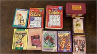 18 Sudoku’s, Boxes of Cards, Audio Books, Recipe