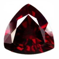 Natural 4mm Trillion Faceted Red Mozambique Garnet