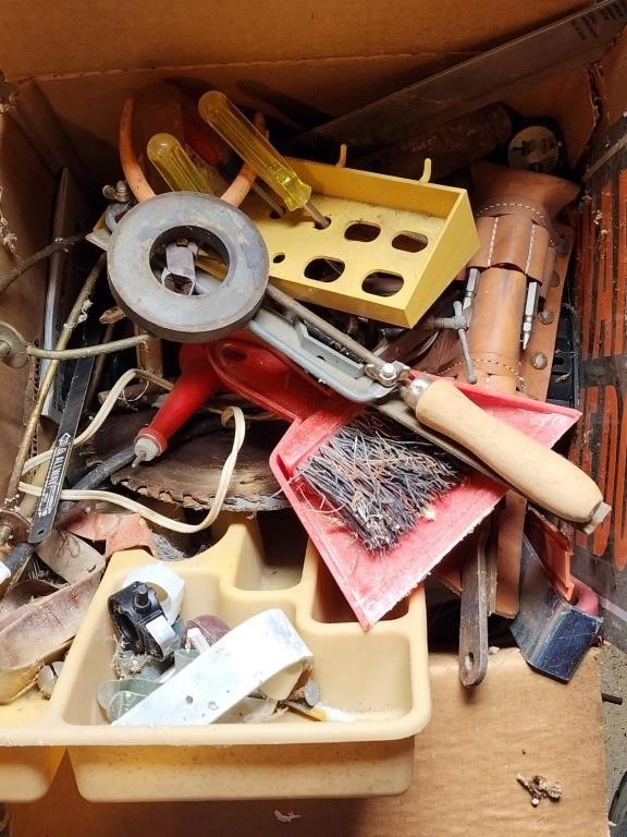Box of Misc Tools and more