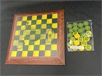 John Deere wood checkerboard