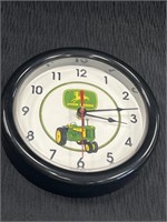 John Deere 8 1/2in diameter wall clock