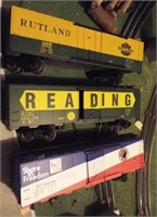 (3) Lionel train cars including Rutland #395,